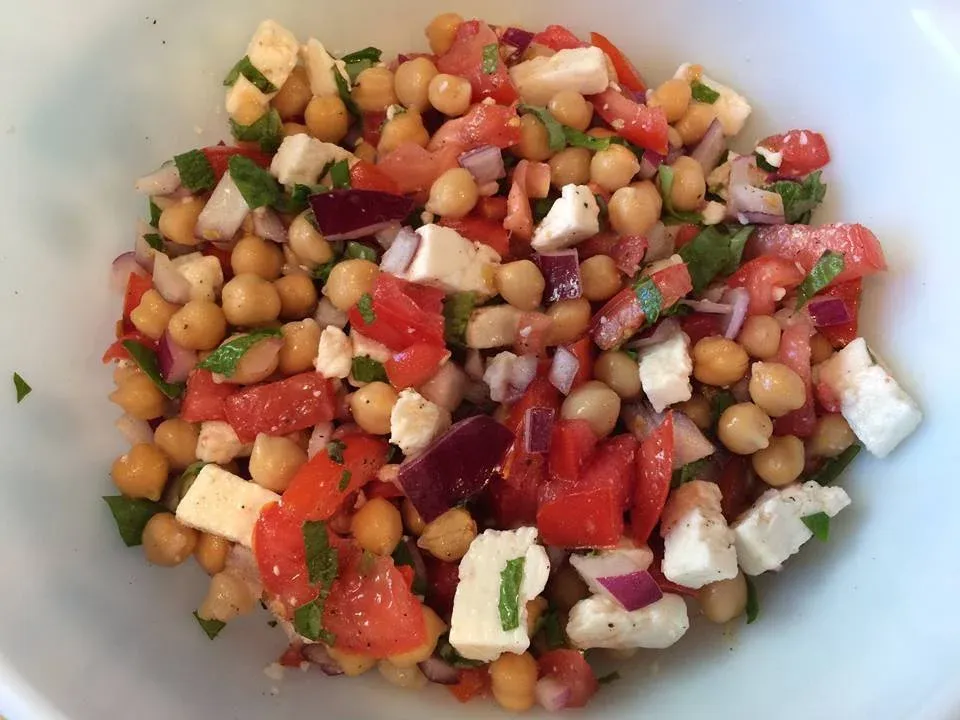 Chickpea Tomato Salad with Feta